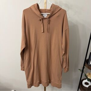 Cozy Tan hoodie shirt dress